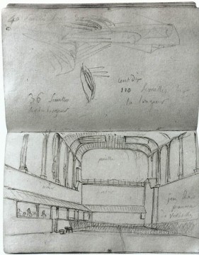  louis pintura art%c3%adstica - Vista del interior de la cancha de tenis Neoclasicismo Jacques Louis David
